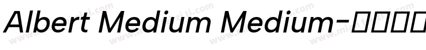 Albert Medium Medium字体转换
